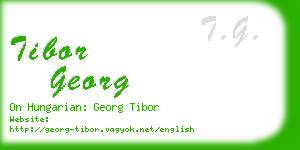 tibor georg business card